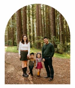 family photo in roberts redwood park